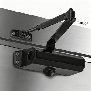 Ferme-porte moderne en aluminium ignifuge pour hôtels, avec ouverture à <span class=keywords><strong>180</strong></span>°, <span class=keywords><strong>force</strong></span> réglable et fonctionnement silencieux - Product Image 2