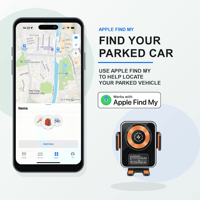   Support de téléphone pour traceur de véhicule avec certification Apple Find My, charge sans fil 15W et détection intelligente du smartphone