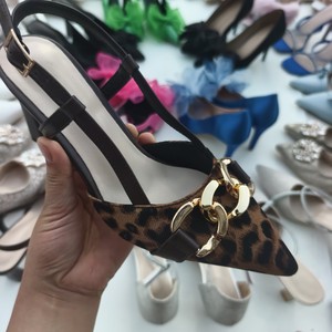 Mules à talons hauts pour femmes Sunborn, sandales d'été florales avec doublure en maille transparente, dessus plat, semelle intérieure en caoutchouc PU - Product Image 5