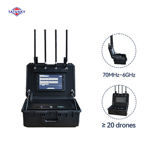 Mallette de détection d'UAV portable de 5km Dispositif de positionnement et de suivi de drone de type 300 + - Product Image 1