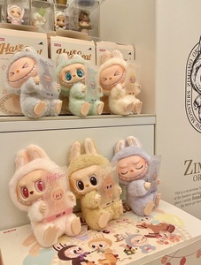 Para Pop Mart Original 100% Monstruos genuinos para Labubu Macarons Cajas ciegas de vinilo <span class=keywords><strong>Muñeco</strong></span> de peluche Figuras de misterio Colección de Juguetes Divertidos - Product Image 3