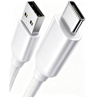 Câble USB-C vers USB-A de haute qualité, cordon de charge rapide pour iPhone/Samsung/Tablette/PS5