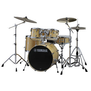 Pack de coques <span class=keywords><strong>Yamaha</strong></span> Super Sales Stage Custom Birch 5 pièces avec grosse caisse de 22 pouces Raven Black - Product Image 6