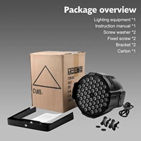 Projecteurs LED RGB DMX512 36 LED, activés par le son, télécommande, DJ, discothèque, bar, éclairage de scène