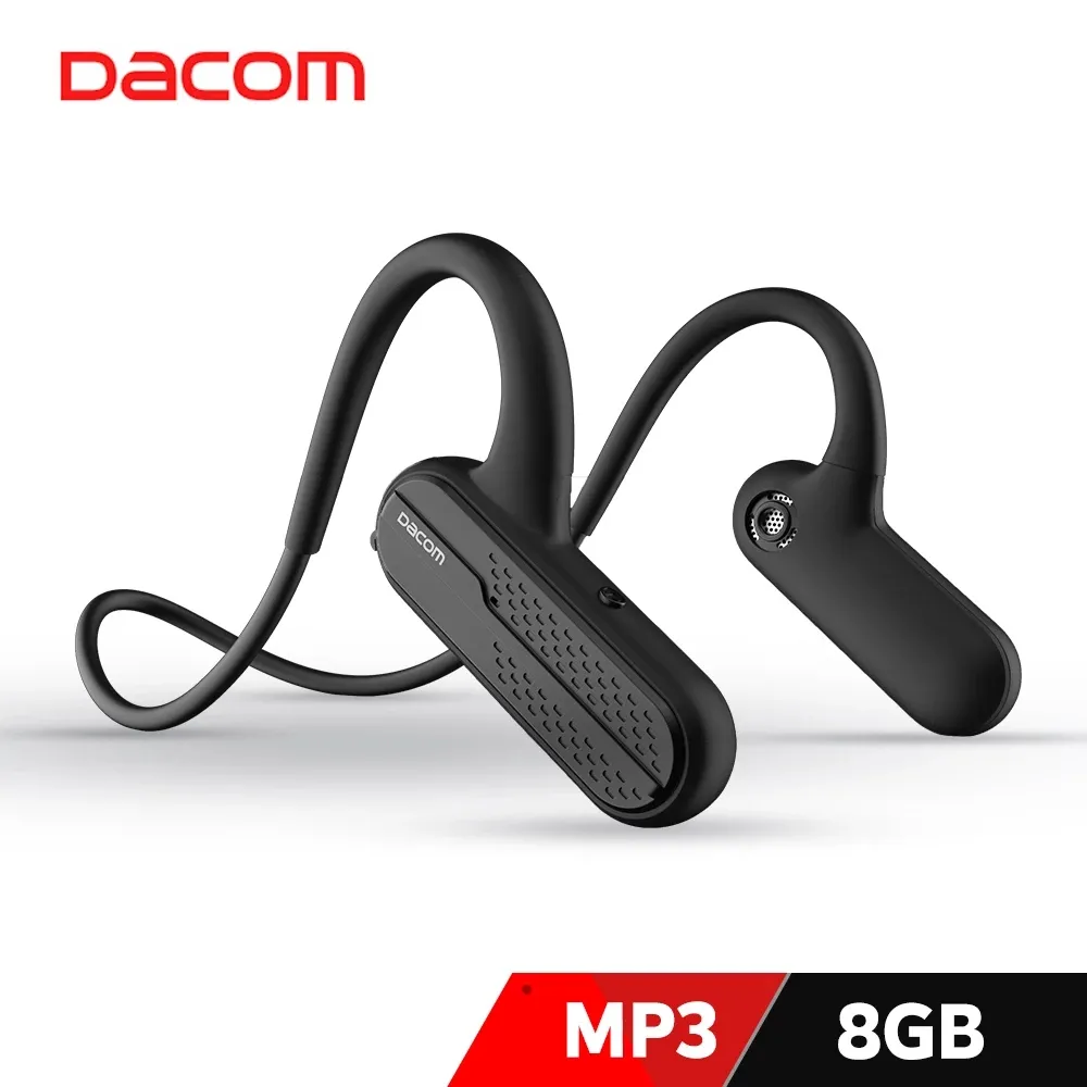 New Sport MP3 Player 8GB BT Headset Open-ear Headphone IPX5 Waterproof with Built-in Memory Card Wireless Earphones.