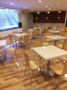 Muebles Modernos para Restaurantes <span class=keywords><strong>de</strong></span> Comida Rápida, Silla <span class=keywords><strong>de</strong></span> Barra Baja <span class=keywords><strong>de</strong></span> Cuero PU Estilo <span class=keywords><strong>McDonald</strong></span>'<span class=keywords><strong>s</strong></span>/KFC, Otomana - Product Image 2