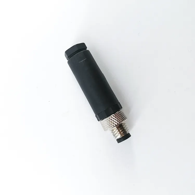 Shielded Cable Brass M8 Pins Connector Female Plug To Male Socket
