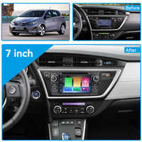 Navegación de reproductor de coche para Toyota Auris 2013-2015, grabadora de cinta de Radio automática, reproductor Multimedia, unidad principal Carplay