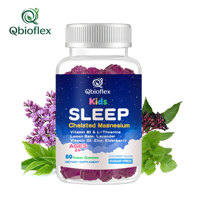 Qbioflex OEM Gummies au glycinate de magnésium avec L-thréonate et sureau pour le soulagement du stress et le soutien du sommeil, Gummies pour le sommeil des enfants