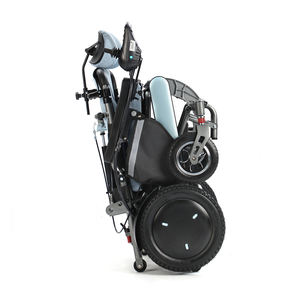 2025 Popular silla de ruedas eléctrica de viaje reclinable con Control remoto de aleación de aluminio portátil para ancianos Walker & Rollator - Product Image 4
