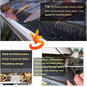 Nouvelle conception de brosse de gouttière de filtre en plastique de nettoyage en nylon de 4m - Product Image 6