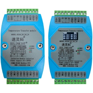 Transmisor de Temperatura RS28 de 12 Canales para PT100/RTD y Termopar Tipo K - Convertidor de Señal Aislado RS485 D767 - Product Image 1
