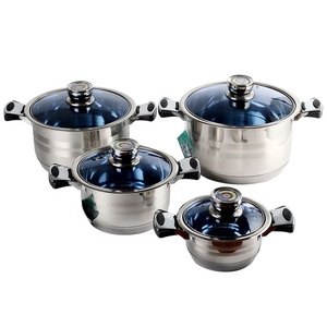 Juego de Ollas y Sartenes de Acero Inoxidable de Lujo Moderno, Antiadherentes, con Patrón de Panal de Abeja Texturizado, Aptas para Inducción, 23 Piezas, Venta al Por Mayor - Product Image 2