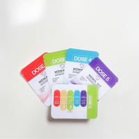 Sacs en Mylar personnalisés de petite taille, imprimés en héliogravure, étanches à l'humidité, scellés sur 3 côtés, avec logo, pour emballages de cosmétiques, de soins de la peau, de lotions, de crèmes pour le visage