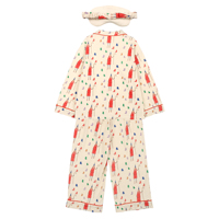 Ensemble de pyjamas pour enfants en satin de coton Pima, design personnalisé, automne, manches longues, confortable, vêtements de nuit pour garçons