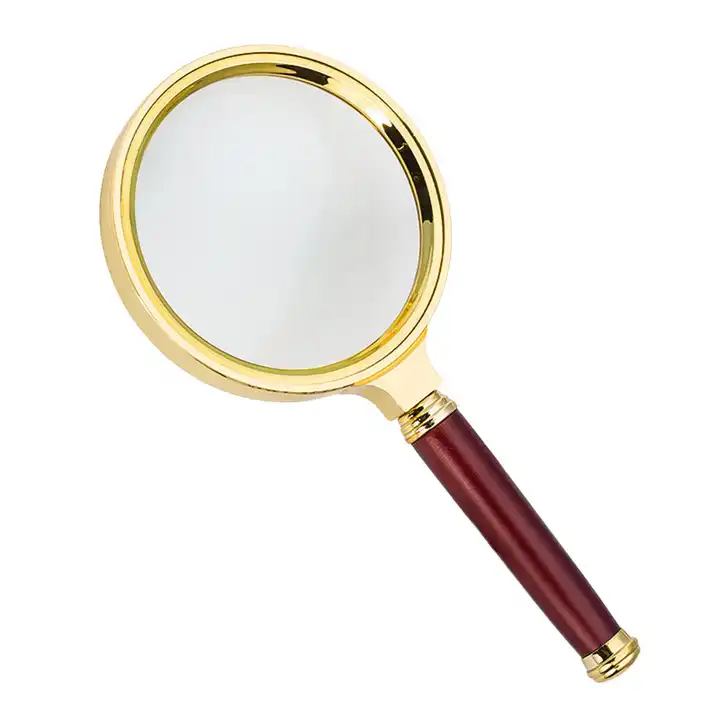 Mini Pocket Magnifying Glass Handheld Magnifying 60mm Magnifier 5X