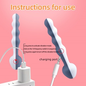 CITYFUN - Vibrador Anal con Cuentas, 10 Frecuencias de Estimulación, Masajeador de Próstata, Silicona Impermeable, Juguetes Sexuales para Adultos, para Hombres y Mujeres - Product Image 4