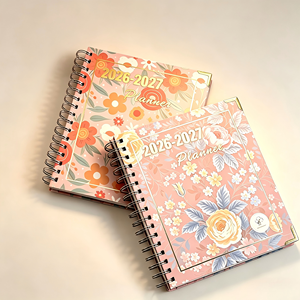 Agenda de vie A5 personnalisé et élégant 2026-2027, couverture rigide, journal imprimé, carnet de planification quotidienne - Product Image 4