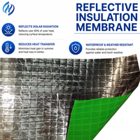 Membrane d'isolation en aluminium laminé imperméable Sohi, rouleau de mousse réfléchissante renforcé de tissu PE pour la construction