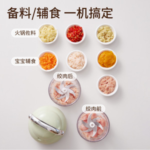 Electric Mini Garlic Crusher Stainless Steel Multifunctional For Babies And Feeding <b>Makers</b> - Product Image 1