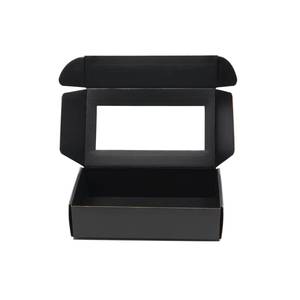 Boîte en carton ondulé sur mesure avec doublure en éponge écologique et fenêtre de visualisation gaufrée - Product Image 1