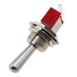 SH T80-T Z1 Serie Großer Langer Griff 12mm EIN-EIN EIN-AUS-EIN SPDT 3-Pin 2/3-Positionen Panelmontage Mini-Kippschalter 5A 125VAC - Product Image 2