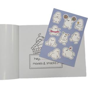 Personalizzato A4 <span class=keywords><strong>libro</strong></span> da colorare per adulti accogliente <span class=keywords><strong>amico</strong></span> fumetto perfetto rilegatura stampa libri da colorare per adulti - Product Image 5