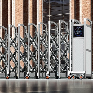 <span class=keywords><strong>Portail</strong></span> de cour électrique rétractable automatique en acier inoxydable, pliable et extensible, idéal pour les allées extérieures et les appartements – Prix abordable - Product Image 2