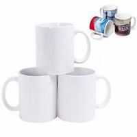Fabricant d'usine, vente en gros, mug promotionnel écologique, sublimation, porcelaine, logo personnalisé imprimé, tasses en céramique vierges
