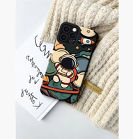 Coques de téléphone portable de dessin animé d'impression personnalisée de style Ins pour Iphone 17 16 15 14 13 12 11 Pro Max Xs 7 8 couvertures arrière antichoc