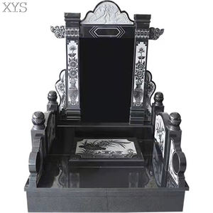 <span class=keywords><strong>Monumento</strong></span> in pietra tombale in granito intagliato <span class=keywords><strong>a</strong></span> mano in stile tradizionale cinese classico per commemorare i propri cari di colore nero - Product Image 6