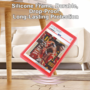 PSA Card Slab Protector, Translucent Vibrant Color <b>Frame</b>, Standard Size, Drop & Scratch Proof Holder for Graded Sports TCG Cards - Product Image 3