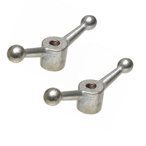 Écrou <span class=keywords><strong>pivotant</strong></span> en aluminium à double bras de taille personnalisée d'usine de fixation Écrous à oreilles en acier noir anti-desserrage de haute qualité - Product Image 2