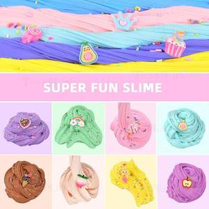 Kit de Création de Slime DIY pour Enfants : Pâte à Modeler Glacée, Slime Licorne, Fournitures Non Toxiques, Breloques et Activateur pour Filles et Garçons - Product Image 2