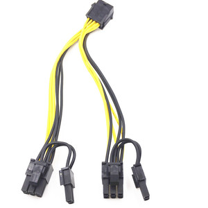 8P To Dual 6+2P Graphics Card Power Cable <b>Adapter</b> For CPU And GPU With One To Two Branch Connectors - Product Image 3