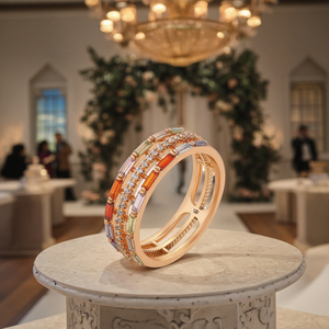 S00005707 <span class=keywords><strong>XUPING</strong></span> <span class=keywords><strong>Jewelry</strong></span> Cobre Piedra multicolor Zirconia 18K Chapado en oro <span class=keywords><strong>Xuping</strong></span> Anillo de mujer - Product Image 1