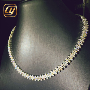 สร้อยคอแบบ Cuban Link ฮิปฮอป ชุบเงินแท้ 925 ประดับเพชร Moissanite 8.5 มม. คุณภาพ VVS ผ่านการทดสอบเพชร เหมาะสำหรับเครื่องประดับฮิปฮอป - Product Image 3