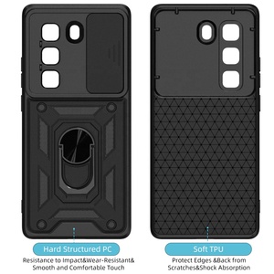 Push Window Telefon Smartphone Cover 360 Ring Handy hülle für <span class=keywords><strong>Infinix</strong></span> Hot 50 Pro 4G Note 40 5G Zero 30 GT 20 Plus - Product Image 3