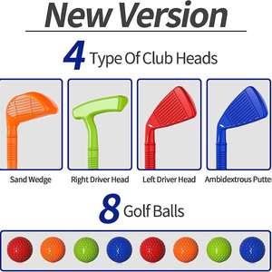Ensemble de clubs de golf pour enfants - Jouet sportif pour l'intérieur et l'extérieur pour un jeu interactif en famille - Product Image 2