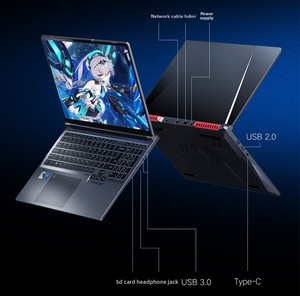 New Intel I7 16 Inch IPS SSD Camera Core Dedicated Graphics US Plug Dual Fan Cooling High Performance Lightweight Gaming Laptop
