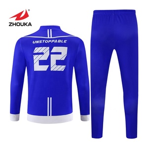 Completo da <span class=keywords><strong>Calcio</strong></span> Personalizzato di Alta Qualità per Uomo, Giacca e Pantaloni da Allenamento, Tuta Sportiva in Due Pezzi - Product Image 2