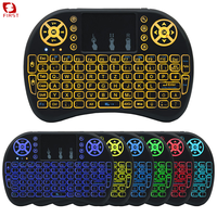 Mini Clavier Sans Fil i8 2.4G avec Pavé Tactile Rétroéclairé 3 Couleurs, Télécommande pour Smart TV & Boîtier Android en Plastique PC