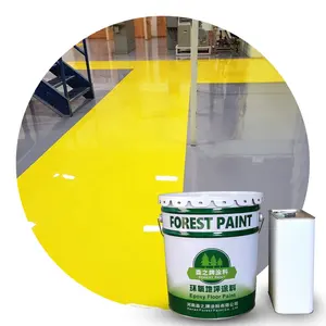 Resina industrial resistente ao impacto para revestimento de pisos, resina epóxi de bom efeito químico, pintura auto-niveladora para pisos de concreto, cor epóxi