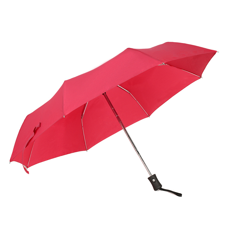 Red folding umbrella windproof