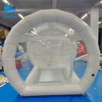 Belle tente à bulles transparente extérieure ballon gonflable bulle tente de Noël gonflable avec tunnel pour station hôtelière