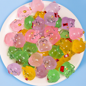 Figurines de <span class=keywords><strong>chat</strong></span> porte-bonheur en résine miniatures en gros, <span class=keywords><strong>Maneki</strong></span> <span class=keywords><strong>Neko</strong></span>, assortiment de miniatures de chats porte-bonheur pour jardin féerique, maison de poupée, décoration DIY - Product Image 6
