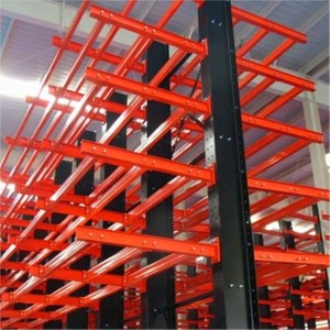 Uzun mallar için çift taraflı 5 katmanlı çelik konsol rafı depo depolama Premium korozyon koruması istifleme rafları - Product Image 1