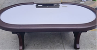 Fabricant de tables de poker et de roulette sur mesure SUCCESSOR, tables de jeu de casino de luxe en bois massif, options de logo, de feutre et de matériaux.