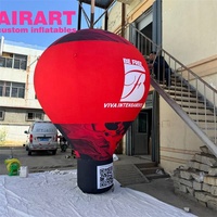 Ballon à air chaud gonflable avec logo personnalisé, grand ballon gonflable pour la promotion d'événements en plein air