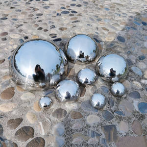 Venta al por mayor de bolas de <span class=keywords><strong>metal</strong></span> hechas a mano personalizadas, molde de bomba de baño DIY, Hemisferio de acero inoxidable - Product Image 2